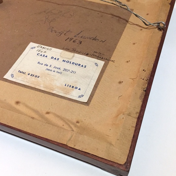 Framed Etching Antique Hunting Scene with Dog German Short-Haired. Gorgeous! - Picture 5 of 8